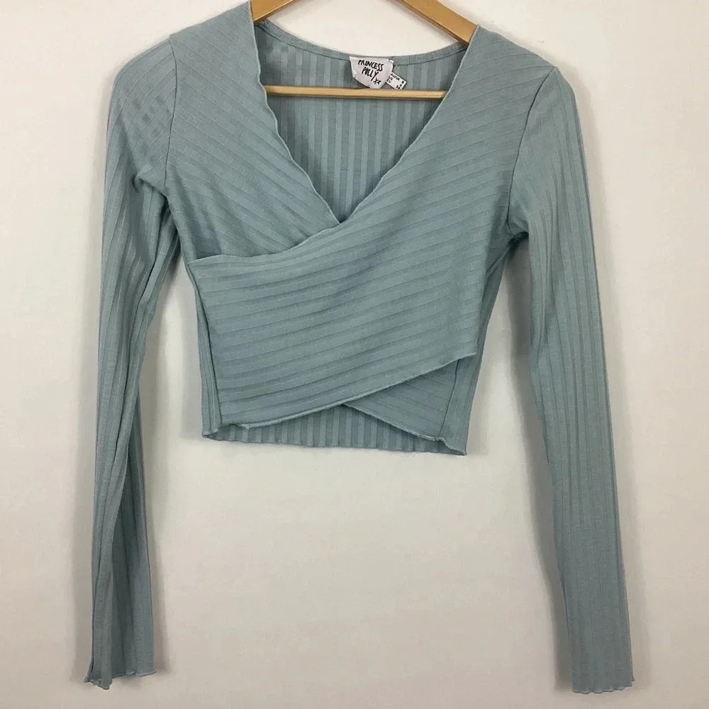 Princess Polly Abigail Wrap Top Size 4